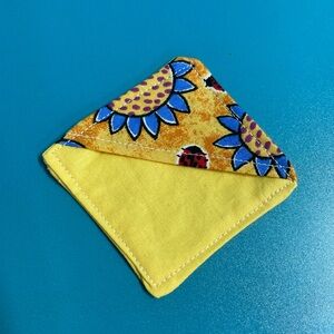 Yellow sunflower homemade bookmark